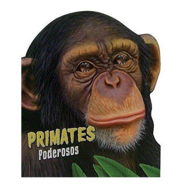 Primates: libro de tapa dura troquelado, 12 páginas ilustradas, 16x20 Editorial Dream Arts, importado