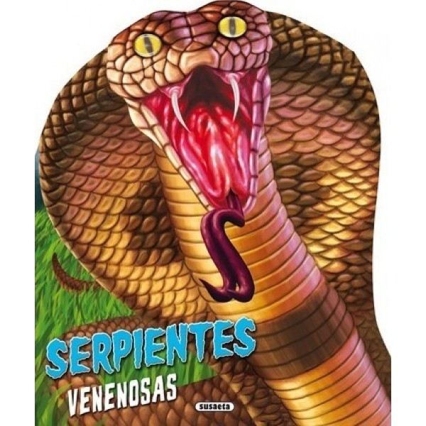 Serpientes: libro de tapa dura troquelado, 12 páginas ilustradas, 16x20 Editorial Dream Arts, importado